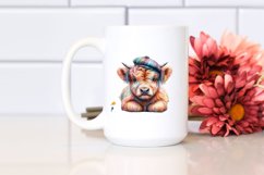 Colorful Pastel Baby Highland Cow Competition Floor PNG Product Image 2
