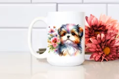 Colorful Dog White Background Sublimation Clipart Product Image 2