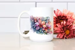 Vibrant Pastel Wooden Small Stained Orchid PNG Product Image 2