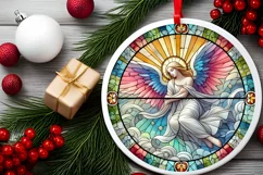 Round Christmas Ornament Sublimation|Clipart Product Image 1