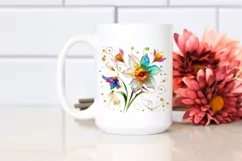 Watercolor Luxury Flower Splash Clipart Product Image 2