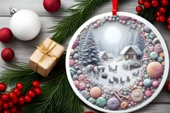 Detailed Pastell Christmas Molten Candy Scene Product Image 2