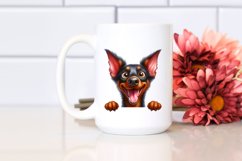Crazy Looking Doberman Pinscher | Sublimation | Clipart Product Image 2