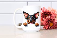 Crazy Looking Doberman Pinscher | Sublimation | Clipart Product Image 2