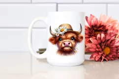 Cow Bored Goofy Sun Hat Cow Clipart Product Image 2