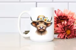 Cow Bored Goofy Sun Hat Cow Clipart Product Image 2