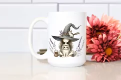 Funny Vintage Witch Clipart PNG Product Image 2