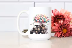 Vintage Escavator Balloons, High-Res PNG Product Image 2