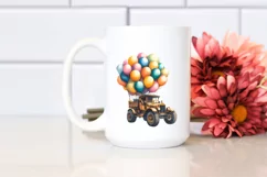 Vintage Escavator Balloons, Transparent PNG Product Image 2