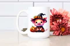 Vibrant Baby Pig Halloween | Sublimation | Clipart Product Image 2