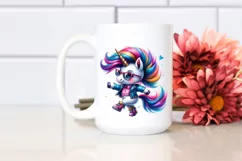 Dancing Cute Unicorn Clipart PNG Product Image 2
