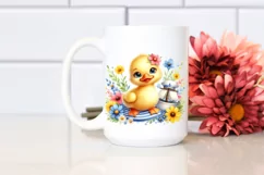 Colorful Baby Duck Sailor Clipart Product Image 2
