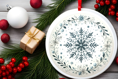 Round Christmass Ornament PNG Product Image 2