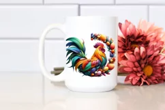 Abstract Vibrant Chicken made of , PNG Product Image 2