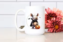 Cute Baby Rhino Dressed for Halloween, Transparent PNG Product Image 2
