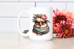 Silk Scarf Chicken Portrait | PNG Summer Sticker Product Image 2