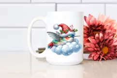 Cute Baby Hummingbird Christmas Clipart Product Image 2