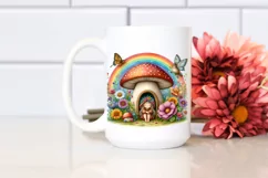 Illustration Fairy House Mushroom | Clipart Product Image 2