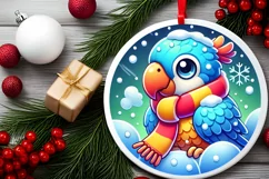 Round Christmas Ornament Sublimation|Clipart Product Image 1