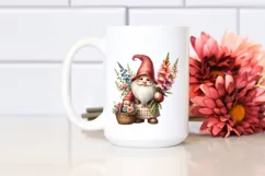 Detailed Watercolor Cute Gnome | Sublimation | Clipart Product Image 2