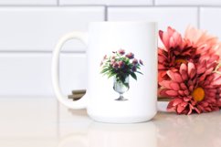 Abstract Bottle Filled with Impatiens Clipart Product Image 2