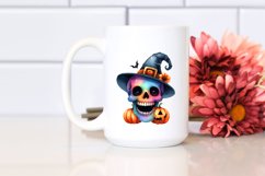 Funny Watercolor Fun Skull Product Image 2