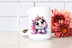 Funny Expressive Unicorn, Transparent PNG Product Image 2