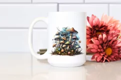 mushroom watercolor splash PNG Product Image 2