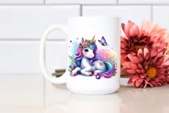 Baby Unicorn Watercolor Child | Clipart Product Image 2