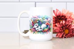 Baby Unicorn Watercolor Child | Clipart Product Image 2