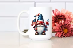 Patriotic Gnome USA Watercolor | Clipart Product Image 2