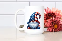 Patriotic Gnome USA Watercolor | Clipart Product Image 2