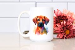 Colorful Cute Rhodesian Ridgeback | Clipart Product Image 2