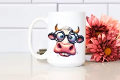 Cow Confused Big Goofy es Cow Clipart Product Image 2