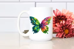 Abstract Vibrant Butterfly made of , PNG Product Image 2