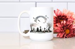 Watercolor Style Very Simple Haloween Scene | Sublimation | Product Image 2