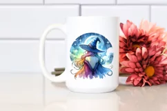 a Vibrant Witch from Behind inspired by PNG Product Image 2