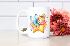Colorful Fairy Napping on Star Product Image 2