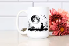 Black Cat in Stained , Transparent PNG Product Image 2