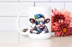 Cute Baby Cow Playing, High-Res PNG Product Image 2