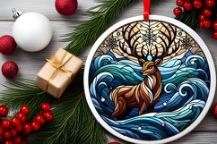 Round Christmas Ornament Sublimation|Clipart Product Image 1