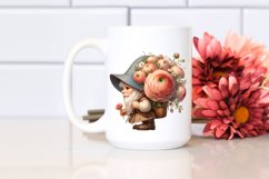 Small Gnome Lilac Ranunculus Bouquet | Sublimation | Clipart Product Image 2