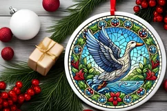 Round Christmas Ornament Sublimation|Clipart Product Image 1