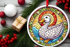 Round Christmas Ornament Sublimation|Clipart Product Image 1
