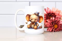 Vibrant Colorful Brownish Plush Elephant Product Image 2