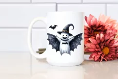 Simple Funny Haloween Clipart with BAT PNG Product Image 2