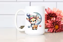 Colorful Baby Reindeer | Clipart Product Image 2