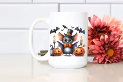 Funny Halloween Bat Clipart PNG Product Image 2