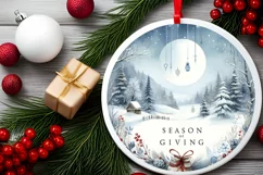 Winter Scene Large Text Season of Giving Product Image 2