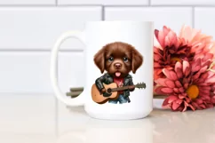 Baby Chesapeake Bay Retriever as Punk Singer Product Image 2